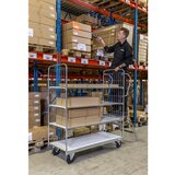 Kongamek prilagodljiv nivojski voziček, 4 police, dolžina 1590 mm | Shoptok.si