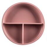Zopa Silicone Divided Plate deljeni krožnik s priseskom Old Pink 1 kos Cene