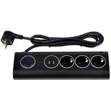  Prenosiva utičnica 3+2USB, 1,4m+prekidač s prenaponskom zaštitom | shoptok.hr