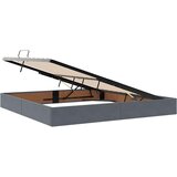  s madracem i skladištem Tamno siva 200 x 200 cm Baršun | shoptok.hr