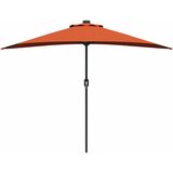  Vrtni suncobran Terakota 294 x 150 x 224 cm Poliester i čelik | shoptok.hr