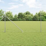 vidaXL Ograja na polju 1.4x25 m Pocinkano jeklo | Shoptok.si