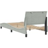 vidaXL Okvir za krevet s uzglavljem svjetlosivi 90x190 cm baršunasti | shoptok.hr