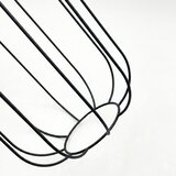  Luster na sajli DESTELLO 1xE27/15W/230V, prečnik 21 cm, crna | Eponuda.com