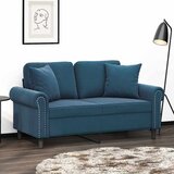  Ukrasni jastuci 2 kom plavi 40 x 40 cm baršunasti | shoptok.hr