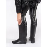 Shelvt Matte black women's wellingtons | Shoptok.si