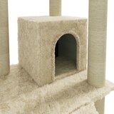  Penjalica za mačke sa stupovima za grebanje krem 155 cm | Eponuda.com