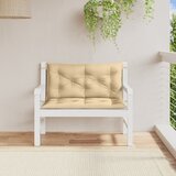  Jastuci za vrtnu klupu 2 kom bež 100x50x7 cm tkanine | shoptok.hr