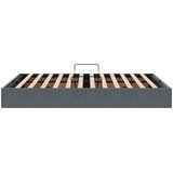  Otomanski krevet s pohranom Tamnosiva 140 x 190 cm Baršun | shoptok.hr