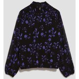 Marisse Black Floral Pattern Shirt | Shoptok.si