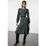 Trendyol Khaki Floral Midi Woven Dress Cijene