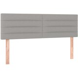 Maison Chic Posteljno vzglavje - Vzglavna omarica 2 kosa svetlo sivo 72x5x78/88 cm blago, (22078111) | Shoptok.si