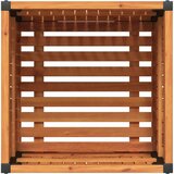  Vrtna sadilica 45 x 45 x 44 cm masivno bagremovo drvo i čelik | shoptok.hr
