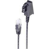 Shiverpeaks basic-s telefonski priključni kabel tae-f vtič na vtič RJ45\, usmerjevalni kabel dsl vdsl\, črn\, 3 m dsl priključni kabel [1x moški konektor tae-f - 1x RJ45 vtič 8p2, (20411162) Cene