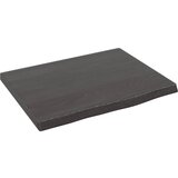 vidaXL Stenska polica temno siva 40x30x2 cm obdelana trdna hrastovina, (20810857) Cene