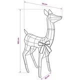  3D Božićni irvas LOVIISA 110 LED lampica Topla bijela - Iridescentni šljokičasti 70 x 26 x 100 cm | shoptok.hr