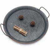 Rustikalen kovinski servirni pladenj - 30 cm