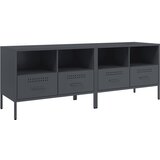 Furnova TV omarica 2 kosa antracitna 68x39x50,5 cm jeklo, (21922836) | Shoptok.si