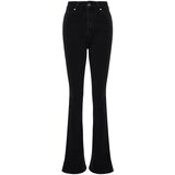 Trendyol Black Leg Detailed High Waist Flare Jeans | Shoptok.si