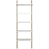 Kalune Design Bijeli regal u mramornom dekoru 60x174 cm Paula – | shoptok.hr