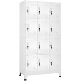  Garderobna omarica na ključ z 12 predelki 90x45x180 cm Cene