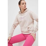 Reebok Dukserica za žene, boja: ružičasta, s kapuljačom, s tiskom | shoptok.hr