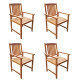  5-dijelni vrtni blagovaonski set bagremovo drvo Smeđa 140 cm table length | shoptok.hr