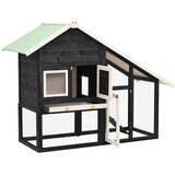  Kavez za zečeve sivo-bijeli 140 x 63 x 120 cm masivna jelovina | Eponuda.com