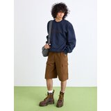Carhartt WIP Majica marine / temno rjava | Shoptok.si
