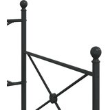  Krevet na rasklapanje bez madraca crni 75x190 cm čelik | shoptok.hr