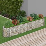 Furnova Visoka greda gabion pocinkano železo 330x50x50 cm, (22014398) | Shoptok.si