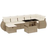 vidaXL 8-dijelni set vrtnih sofa od poliratana s jastucima bež | shoptok.hr