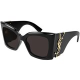 Saint Laurent SLM119BLAZE 001 ONE SIZE (54) Črna/Siva Cene
