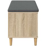 Klupa za hodnik s jastukom Sonoma hrast 60 x 38 x 46 cm | shoptok.hr