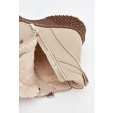 EVENTO Women's Ankle Boots Lined with Faux Fur Beige Ulverina | Eponuda.ba