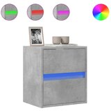 Maison Chic Stenska TV omarica - TV stojalo - Televizijska omarica z LED lučkami betonsko siva 41x31x45 cm, (21702083) | Shoptok.si