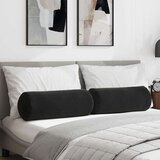 vidaXL valjkasti jastučići 2 pcs crna Ø 25 x 70 cm kordura tekstil | shoptok.hr