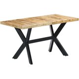  Blagovaonski stol od masivnog grubog drva manga 140x70x75 cm | shoptok.hr