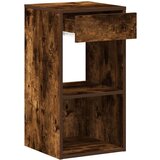 vidaXL Noćni ormarići s ladicom 2 kom dimljeni hrast 35x34x66,5 cm | shoptok.hr
