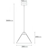 Planetitaly Lestenec kuhinja spalnica vzmetenje moderno obesek 3 metre snack table bar pub LED svetilka E27 230V RUMENA, (20561597) | Shoptok.si