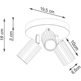 Nice Lamps Bela stropna svetilka Gleam – | Shoptok.si