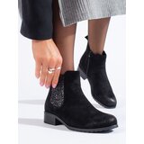 SHELOVET Women's suede black Chelsea boots Cijene