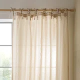 Bež zavjesa 140x229 cm Zanzibar Woven Stripe –
