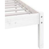  Okvir za krevet od masivne borovine bijeli 140 x 190 cm | shoptok.hr