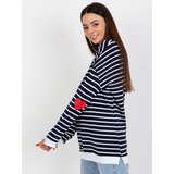 RUE PARIS Sweatshirt-LO-BL-LK-236.27X-white-navy blue | Shoptok.si