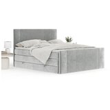 Maison de Rêve Svijetlo sivi boxspring krevet s prostorom za odlaganje 200x200 cm Bergamo – | shoptok.hr