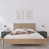  Noćni ormarići 2 kom sivi 40 x 34 x 35 cm od masivne borovine | shoptok.hr