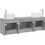  Set namještaja za kupaonicu 3 kom. Siva Sonoma 49,5 x 44,5 x 66 cm | Shoptok.si