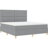  s opruga kutije Svijetlo siva 180 x 200 cm tkanina | shoptok.hr