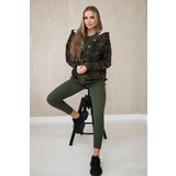 Kesi 3-piece MOOR set of sweatshirt, top and leggings brown + cappuccino | shoptok.hr